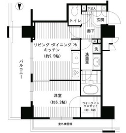 パークタワー秋葉原 11階 間取り図