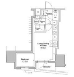 ザ・パークハビオ大森町 201 間取り図