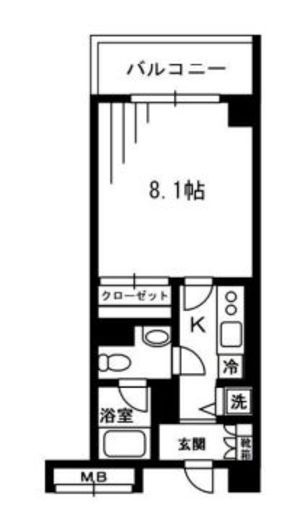 レジディア荻窪 417 間取り図