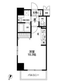 ルクレ池袋 804 間取り図
