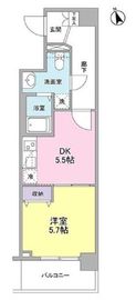 メルベイユヨコハマ 502 間取り図