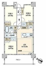 リストレジデンス用賀 6階 間取り図