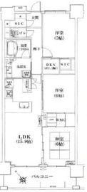 ライフレビュー横濱関内スクエア 5階 間取り図