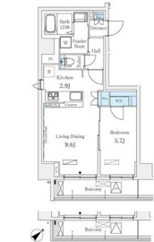 Raum麻布十番 701 間取り図