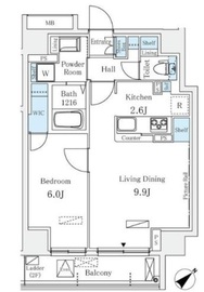 Raum麻布十番 302 間取り図