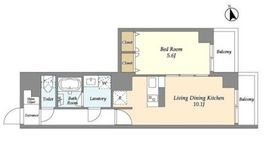 Neo Urban Residence Komagome 502 間取り図