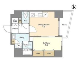 Neo Urban Residence Komagome 1002 間取り図