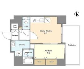 Neo Urban Residence Komagome 802 間取り図