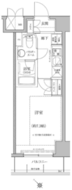 パティーナ川崎南DUO 8階 間取り図