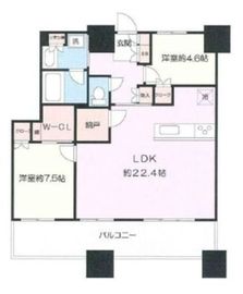 パークタワー横浜ステーションプレミア 8階 間取り図