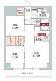 ラ・コリーヌ日吉 2階 間取り図