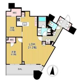 パークタワー勝どきミッド/サウス 53階 間取り図