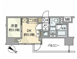 リビオレゾン勝どきnex 11階 間取り図