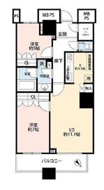 ザ・東京タワーズ ミッドタワー 54階 間取り図