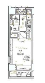 ガリシア新御徒町 4階 間取り図