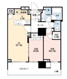 HARUMI FLAG SKYDUO PARK VILLAGE (晴海フラッグ スカイデュオ パークヴィレッジ) 14階 間取り図