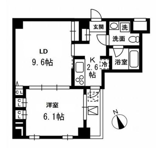 レジディア南雪谷 210 間取り図