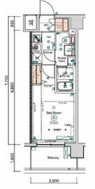 スクエアシティ鶴見市場 4階 間取り図
