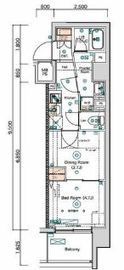 スクエアシティ鶴見市場 4階 間取り図