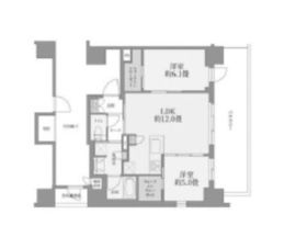 ネベル赤羽 15階 間取り図