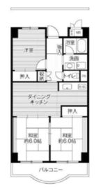 ビレッジハウス芝浦タワー 1-1007 間取り図