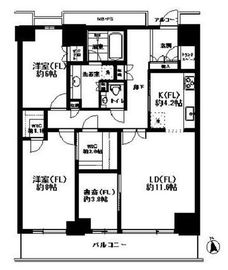 Wコンフォートタワーズ WEST 29階 間取り図