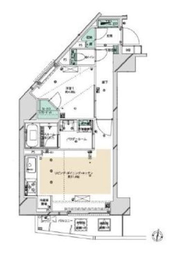 クレア品川サウスシティ 9階 間取り図