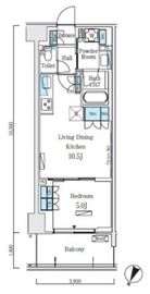 ロイヤルパークス赤羽ノース 415 間取り図
