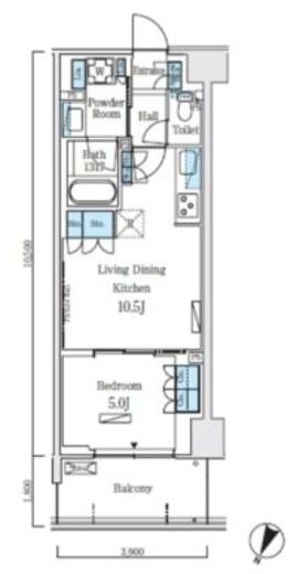 ロイヤルパークス赤羽ノース 316 間取り図