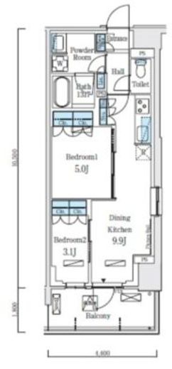 ロイヤルパークス赤羽ノース 437 間取り図