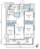 ロイヤルパークス赤羽ノース 301 間取り図