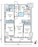 ロイヤルパークス赤羽ノース 513 間取り図