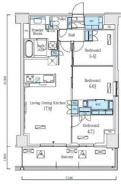 ロイヤルパークス赤羽ノース 351 間取り図