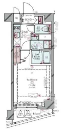 コンシェリア清澄白河 THE RESIDENCE 3階 間取り図