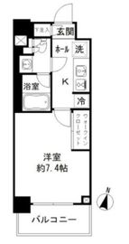JP noie 亀戸 (ジェーピーノイエ亀戸) 4階 間取り図
