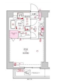 ベルシード新大橋 5階 間取り図