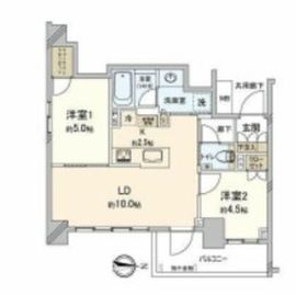 オープンレジデンシア横浜台町 5階 間取り図