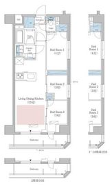 アーバネックス早稲田 301 間取り図