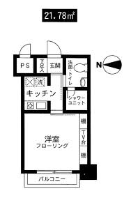 Totsu Residence Shiba (東通レジデンス芝) 1008 間取り図