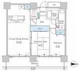 セルリアンホームズ勝どき 2503 間取り図