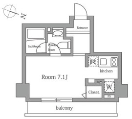 麻布十番レジデンス 502 間取り図