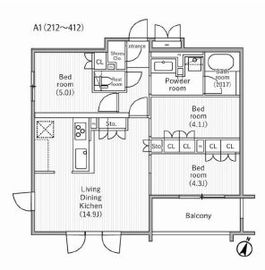 nido SAKURAGAOKA 312 間取り図