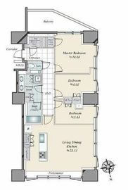 三田ガーデンヒルズ NORTH HILL 3階 間取り図