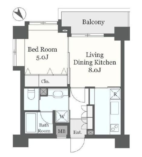 ベルヴェデール柿の木坂 2階 間取り図
