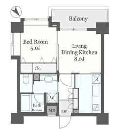 ベルヴェデール柿の木坂 2階 間取り図
