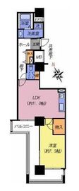 ヨコハマポートサイドロア壱番館 11階 間取り図