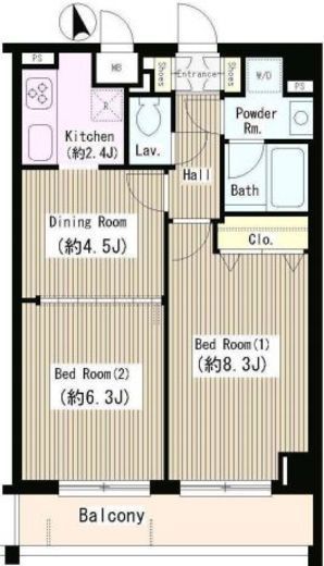 アミカル・エフ 502 間取り図