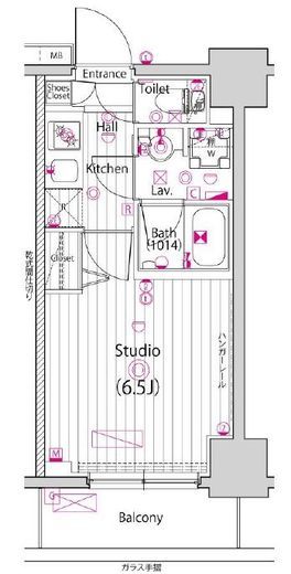 ガーラ・シティ横浜反町 2階 間取り図