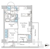 パークアクシス品川天王洲アイル 1211 間取り図