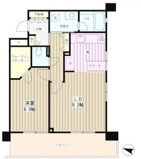 パーク・ノヴァ横浜阪東橋南 6階 間取り図